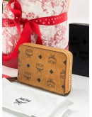 MCM VISETOS ZIP SMALL WALLET