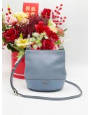 FURLA MINI DORI PEBBLED LEATHER BUCKET CROSSBODY BAG