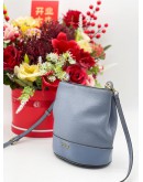 FURLA MINI DORI PEBBLED LEATHER BUCKET CROSSBODY BAG