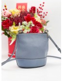 FURLA MINI DORI PEBBLED LEATHER BUCKET CROSSBODY BAG