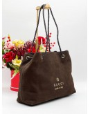 GUCCI NUBUCK LEATHER SHOULDER BAG