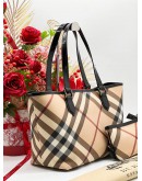 BURBERRY CHECK NOVA TOTE BAG