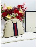 GUCCI SMALL OPHIDIA DOME LEATHER CROSSBODY BAG