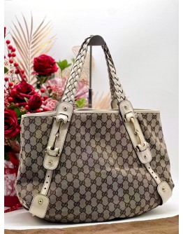 GUCCI PELHAM MEDIUM GG CANVAS HOBO BAG