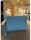 GUCCI GG SUPREME POUCH IN DARK BLUE