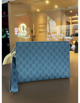 GUCCI GG SUPREME POUCH IN DARK BLUE