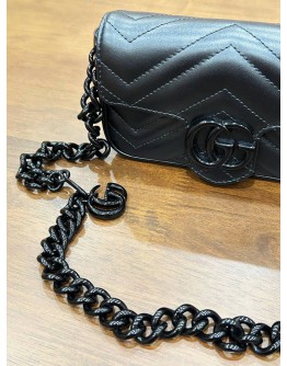GUCCI 2 IN 1 SUPER MINI GG MARMONT WITH REMOVABLE CHAIN