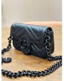 GUCCI 2 IN 1 SUPER MINI GG MARMONT WITH REMOVABLE CHAIN