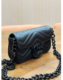 GUCCI 2 IN 1 SUPER MINI GG MARMONT WITH REMOVABLE CHAIN