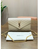 YVES SAINT LAURENT CASSANDRE WALLET ON CHAIN