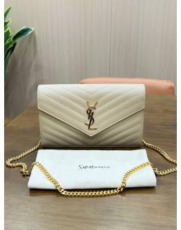 YVES SAINT LAURENT CASSANDRE WALLET ON CHAIN