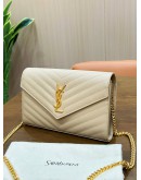 YVES SAINT LAURENT CASSANDRE WALLET ON CHAIN