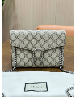 GUCCI DIONYSUS WOC IN BEIGE & EBONY GG SUPREME CANVAS