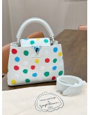 LOUIS VUITTON X YAYOI KUSAMA CAPUCINES BB TOP HANDLE HANDBAG