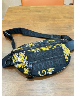 VERSACE JEANS COUTURE BELT BAG IN REGALIA BAROQUE PRINTS