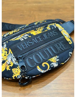 VERSACE JEANS COUTURE BELT BAG IN REGALIA BAROQUE PRINTS