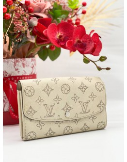 LOUIS VUITTON IRIS MONOGRAM MAHINA LONG WALLET