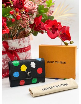 LOUIS VUITTON X YAYOI KASAMA CAPUCINE WALLET 