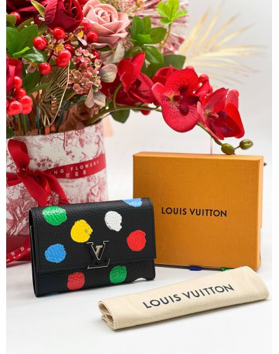 LOUIS VUITTON X YAYOI KASAMA CAPUCINE WALLET 