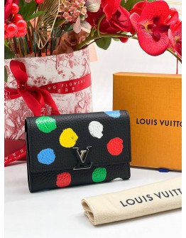 LOUIS VUITTON X YAYOI KASAMA CAPUCINE WALLET 