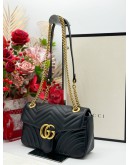 GUCCI GG MARMONT MATELESS LEATHER SHOULDER BAG 