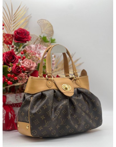 LOUIS VUITTON BOETIE MM HANDBAG MONOGRAM PVC COATED CANVAS 