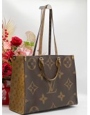 LOUIS VUITTON ONTHEGO MM MONOGRAM REVERSE CANVAS   