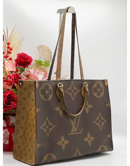 LOUIS VUITTON ONTHEGO MM MONOGRAM REVERSE CANVAS   