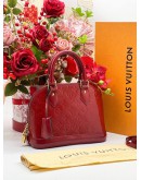 LOUIS VUITTON ALMA BB VERNIS ENAMEL PINK