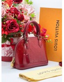 LOUIS VUITTON ALMA BB VERNIS ENAMEL PINK