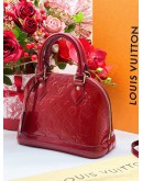 LOUIS VUITTON ALMA BB VERNIS ENAMEL PINK