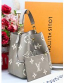 LOUIS VUITTON MONOGRAM NEONOE TOURTERELLE CREAM  