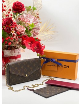 LOUIS VUITTON MONOGRAM POCHETTE FELICIE WOC BAG 