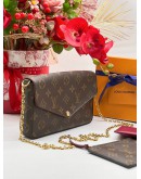 LOUIS VUITTON MONOGRAM POCHETTE FELICIE WOC BAG 