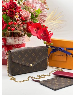 LOUIS VUITTON MONOGRAM POCHETTE FELICIE WOC BAG 