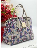 PINEAPPLE AND BUTTERFLY PRINTED TOTE BAG 