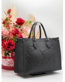 LOUIS VUITTON ON THE GO MM BLACK MONOGRAM