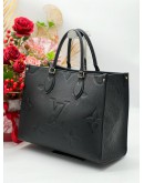 LOUIS VUITTON ON THE GO MM BLACK MONOGRAM