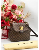 LOUIS VUITTON BERGAMO DAMIER EBENE HAND SHOULDER BAG 