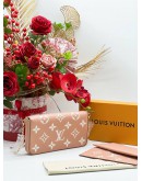 LOUIS VUITTON FELICIE MONOGRAM EMPREINTE POCHETTE IN SAKURA BLUSH PINK 