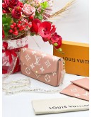 LOUIS VUITTON FELICIE MONOGRAM EMPREINTE POCHETTE IN SAKURA BLUSH PINK 