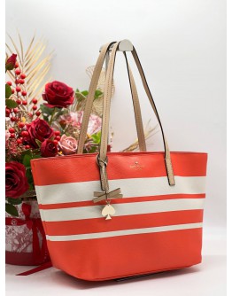 KATE SPADE STRIPE TOTE BAG 