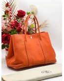 HERMES GARDEN PARTY 36 IN ORANGE TOGO LEATHER ﻿