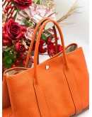 HERMES GARDEN PARTY 36 IN ORANGE TOGO LEATHER ﻿