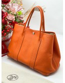 HERMES GARDEN PARTY 36 IN ORANGE TOGO LEATHER ﻿