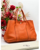 HERMES GARDEN PARTY 36 IN ORANGE TOGO LEATHER ﻿