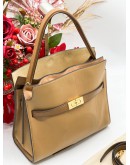 TORY BURCH LEE RADIZWELL TOTE BAG IN GOLDEN SMOKE BROWN 