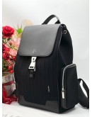 RIMOWA UNISEX NEVER STILL CANVAS FLAP BACKPACK IN BLACK 