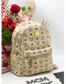 MCM STAR SIDE STUDS STUDDED SMALL BACKPACK 