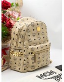 MCM STAR SIDE STUDS STUDDED SMALL BACKPACK 